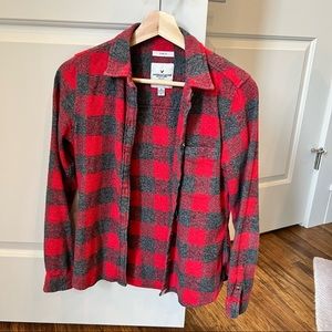 AE buffalo check flannel